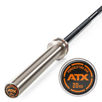 ATX® Powerlifting Training Bar - 165K - Black Oxid/Chrom