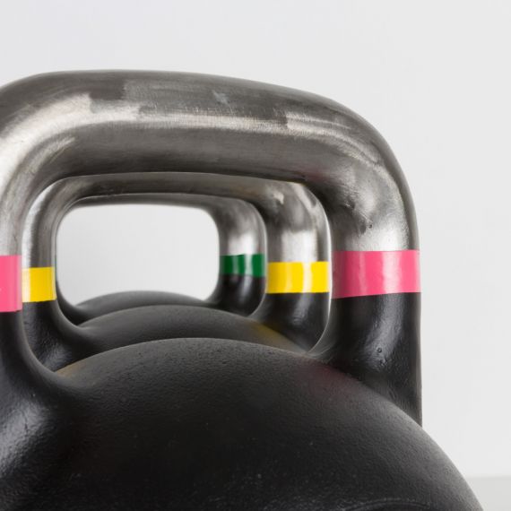 Original Russian Kettlebell Competition 8 - 48 kg mit glatt geschliffenem, unlackiertem Griff