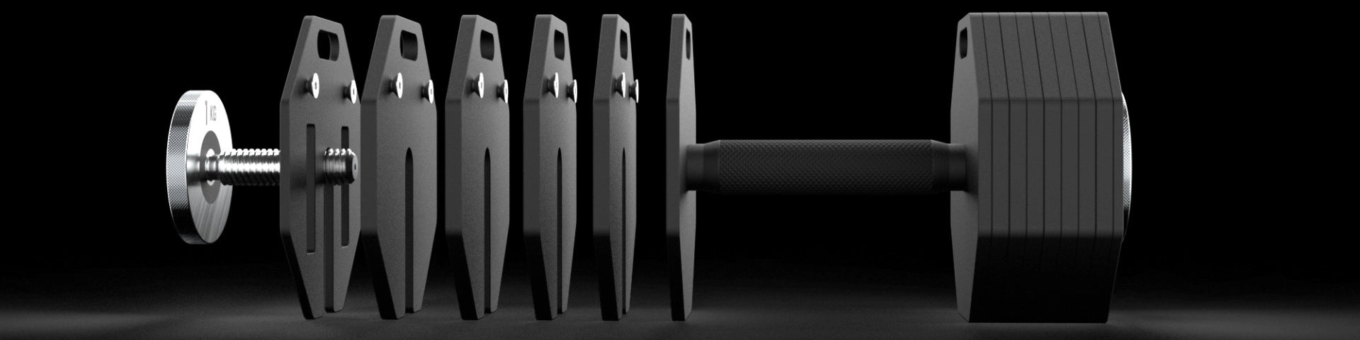 ATX® Verstellbare Kurzhanteln - Octa Dumbbells - 2 x 24 kg Einzelteile