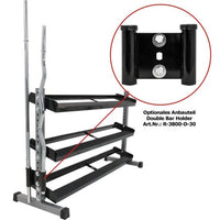 Dumbbell rack 2 levels - in 3 different widths