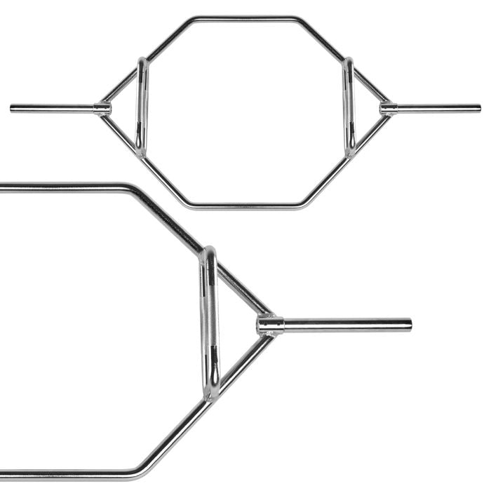 Hex Bar 30mm verchromt Sonderposten Sie eignet sich perfekt für Ihr schweres Training mit Shrugs, Kniebeugen, Farmers Walk und erleichtert zudem rückenschonendes Kreuzheben!
