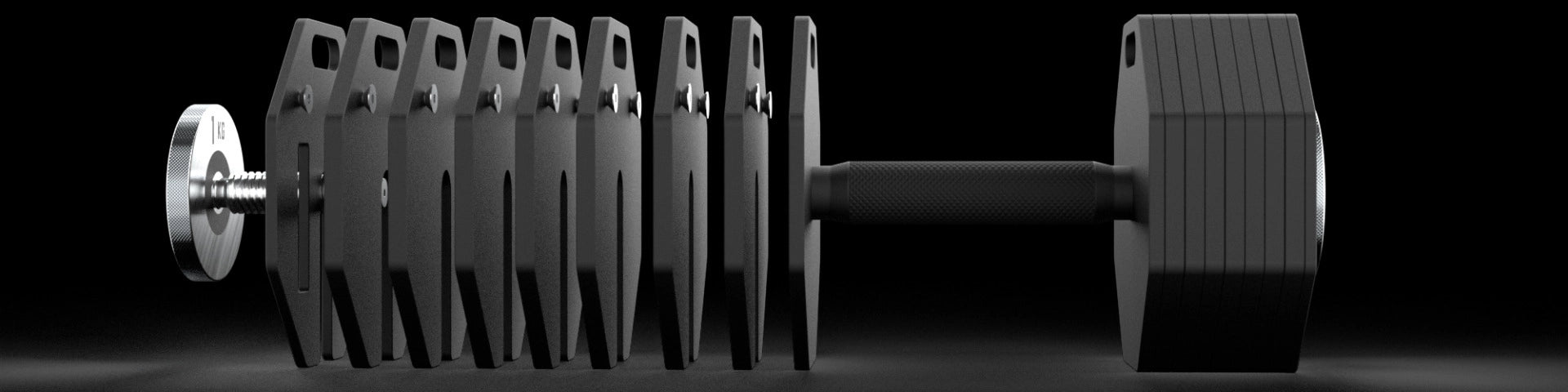 ATX® Verstellbare Kurzhanteln - Octa Dumbbells - 2 x 36 kg Aufbau