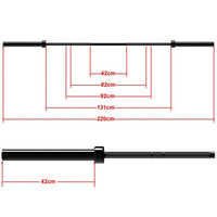 Maße - ATX® Power Bar - Black Mamba + 700 kg - Federstahl