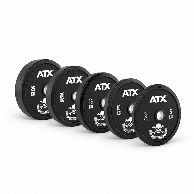 ATX® Bumper Plate Barbell Club - 150 kg Set