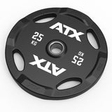 ATX® Polyurethan 4-Grip Hantelscheiben 50 mm - 1,25 bis 25 kg Ausführung: mit 4 Eingriffen passend zu allen Hantelstangen / Aufnahmen Ø 50 mm