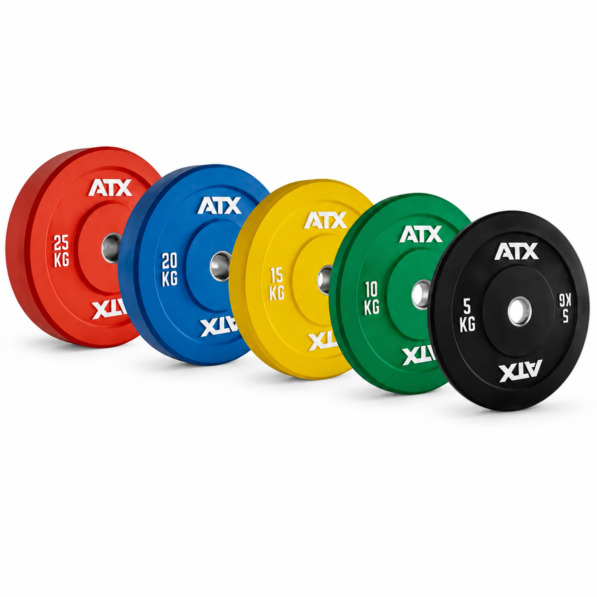 Vorteilspaket! 150 kg ATX® Color Full Rubber Bumper Plates
