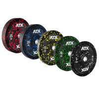 ATX® Color Splash Bumper Plates - 5 bis 25 kg in erstklassige Gummiqualität mit hervorragender Aufprallabsorption