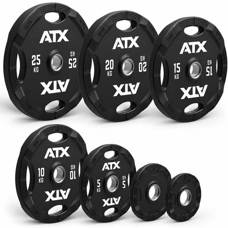 Vorteilspaket! 125 kg ATX® Polyurethan Hantelscheibe 50 mm