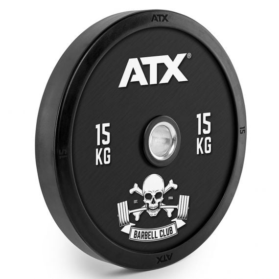 ATX® Barbell Club Bumper Plates Hantelscheiben 50 mm 15 kg