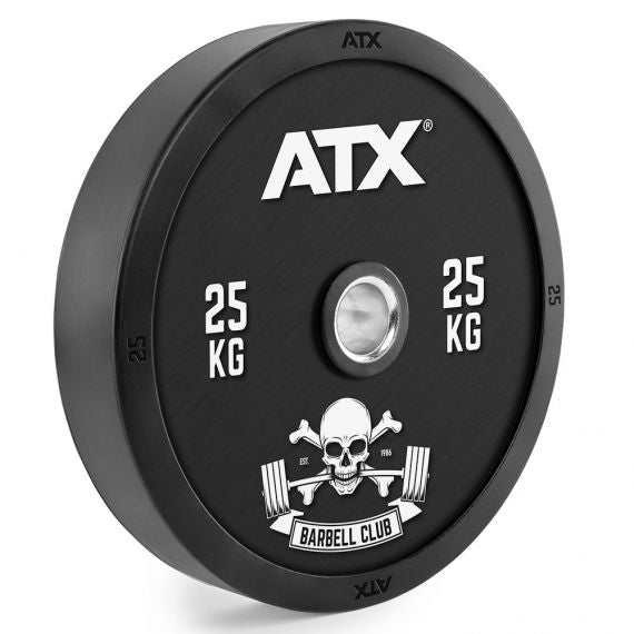 ATX® Barbell Club Bumper Plates Hantelscheiben 50 mm 25 kg