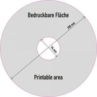 DYO Full Rubber Bumper Plates 5 - 25 kg - bedruckbare Fläche