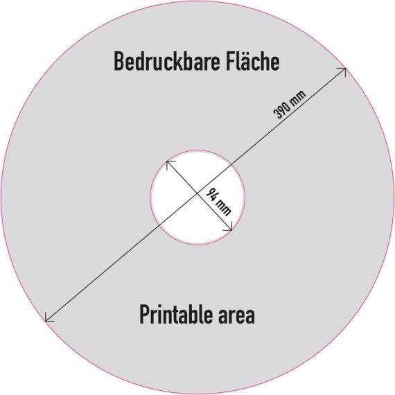 DYO Full Rubber Bumper Plates 5 - 25 kg - bedruckbare Fläche