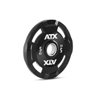 ATX® Hantelscheiben Gummi Gripper - 50 mm mit ATX Logo - 5 kg