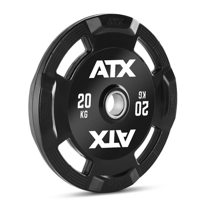 ATX® Hantelscheiben Gummi Gripper - 50 mm mit ATX Logo - 20 kg