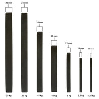 Standard Barbell Plate Guss 50 mm - 1,25 bis 25 kg Stärke