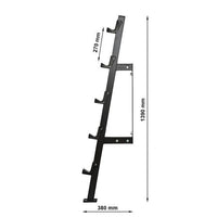 Kompakthantelablage - 5-fach - Wandbefestigung Maße: Breite: 38 cm; Höhe: 139 cm