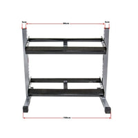 Dumbbell rack 2 levels - in 3 different widths