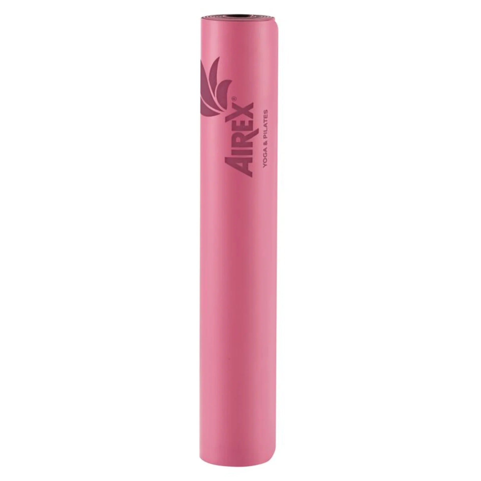 AIREX® Yogamatte ECO Grip 183 x 61 cm Farbe: Pink aufgerollt