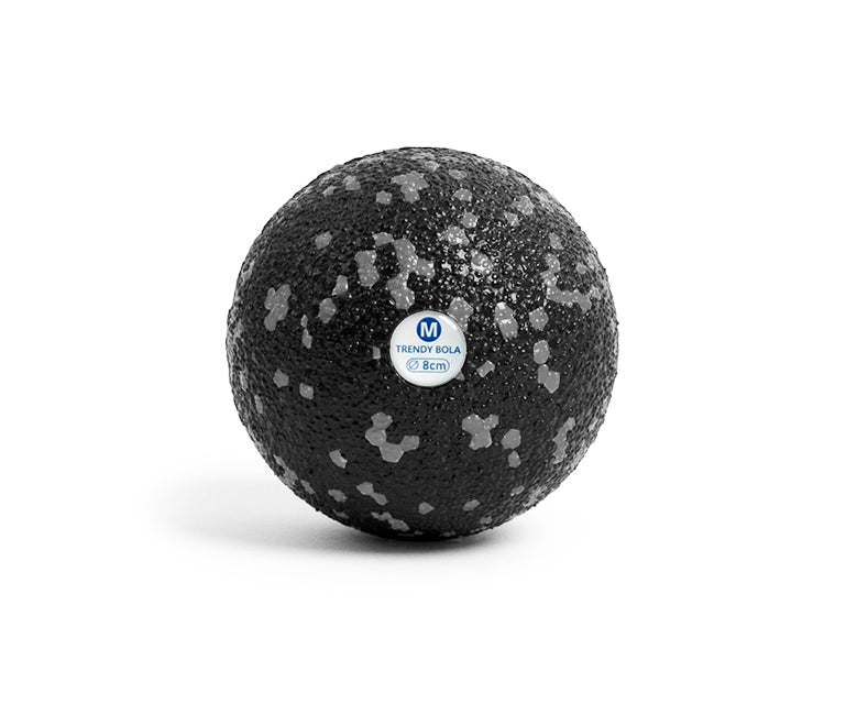 Faszienball M schwarz-grau - Durchmesser 8 cm