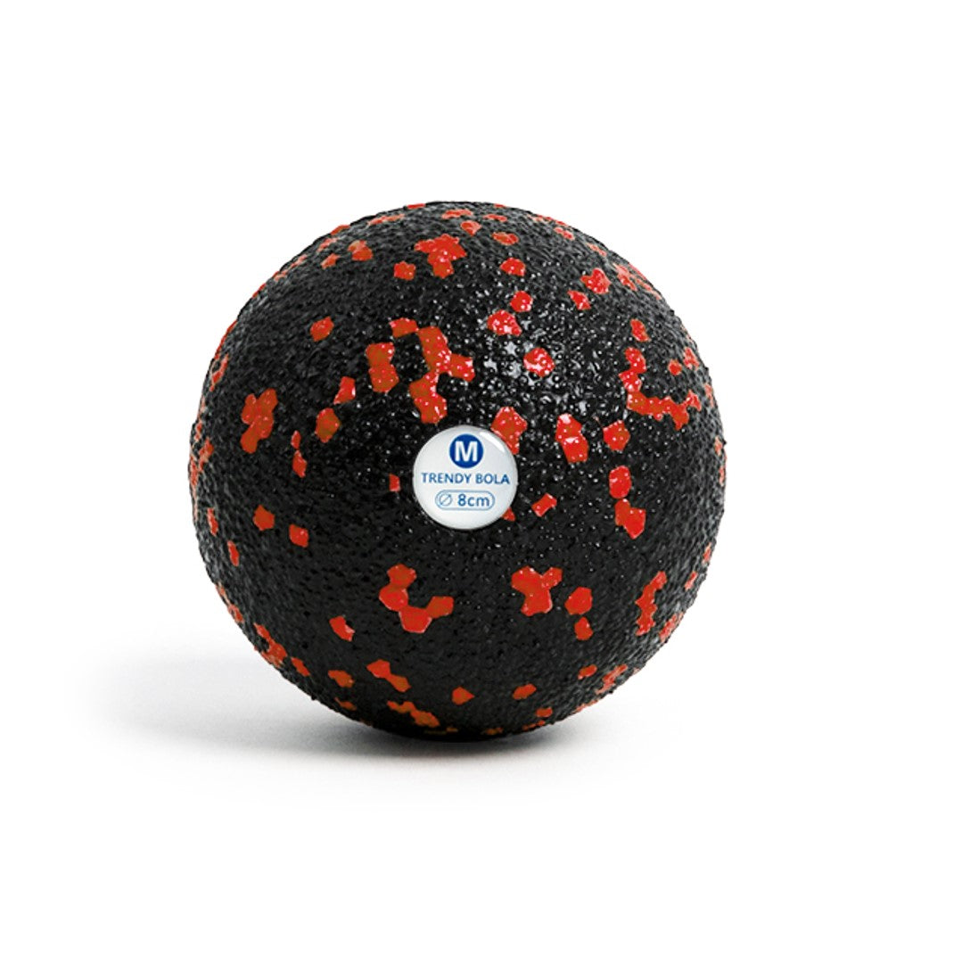 Faszienball M schwarz-rot - Durchmesser 8 cm