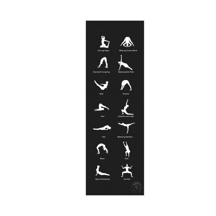 Yogamatte 180 x 60 x 0,45 cm anthrazit