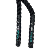 PB Speed Training Rope Battle Rope 9 m x 38 mm Schwarz