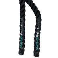 PB Speed Training Rope Battle Rope 9 m x 38 mm Schwarz