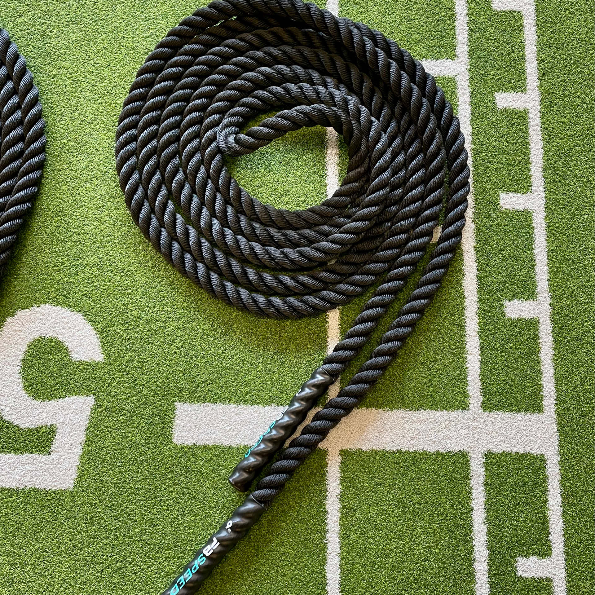 PB Speed Training Rope Battle Rope 9 m x 38 mm Schwarz