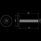 ATX® Octa Gewindeverschlüsse 4 Stück - 172 mm lang Maße
