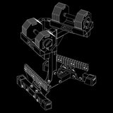 ATX® Octa-Dumbbells 2 x 24 kg Isoansicht