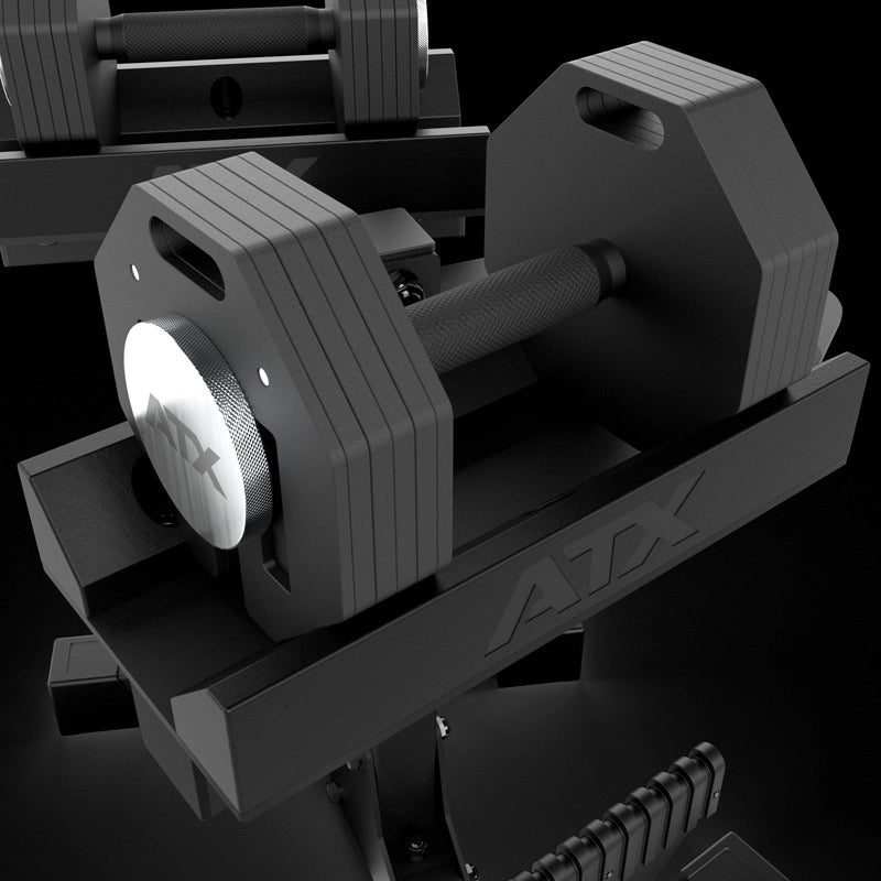 ATX® Octa-Dumbbells 2 x 24 kg - Adjustable dumbbells incl. storage stand