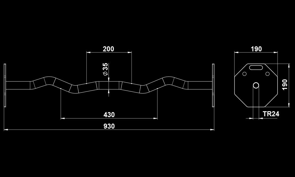 ATX®  SZ-Hantel - Octa SZ Bar