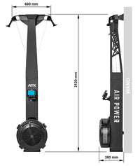 ATX® Ski Air Trainer - Wandmontage Maße