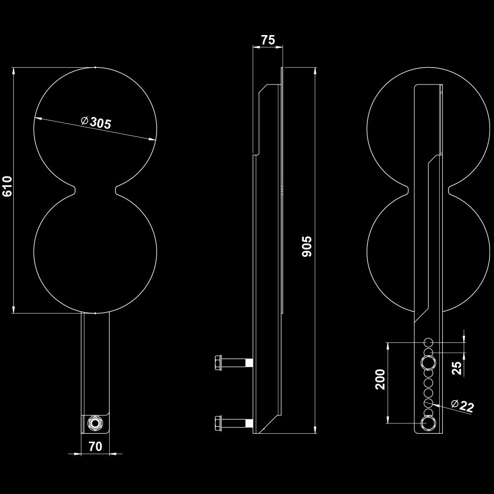 ATX® Ballwurf Zielscheibe doppelt
