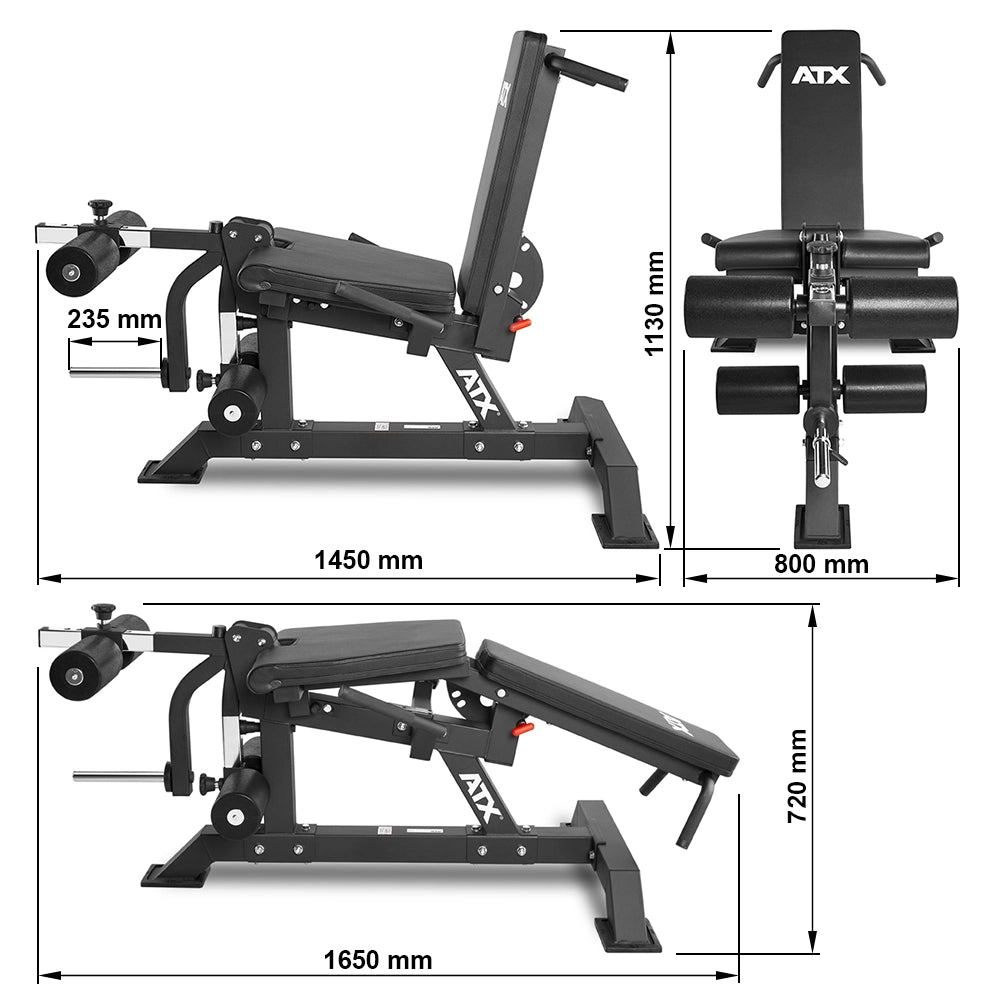 ATX® Leg Combo Chair Maße