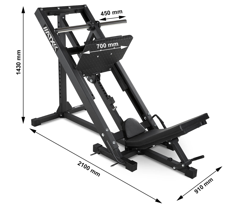 Beinpresse Abmessungen