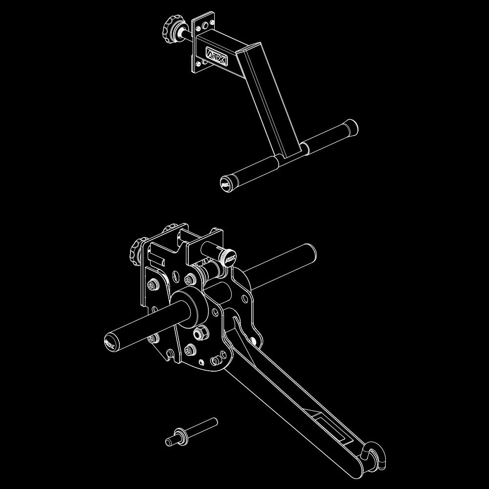ATX® Belt Squat Rack Attachment Isoansicht