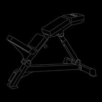 ATX® Curved Incline Bench Isoansicht