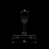 ATX® Curved Incline Bench Abmessungen