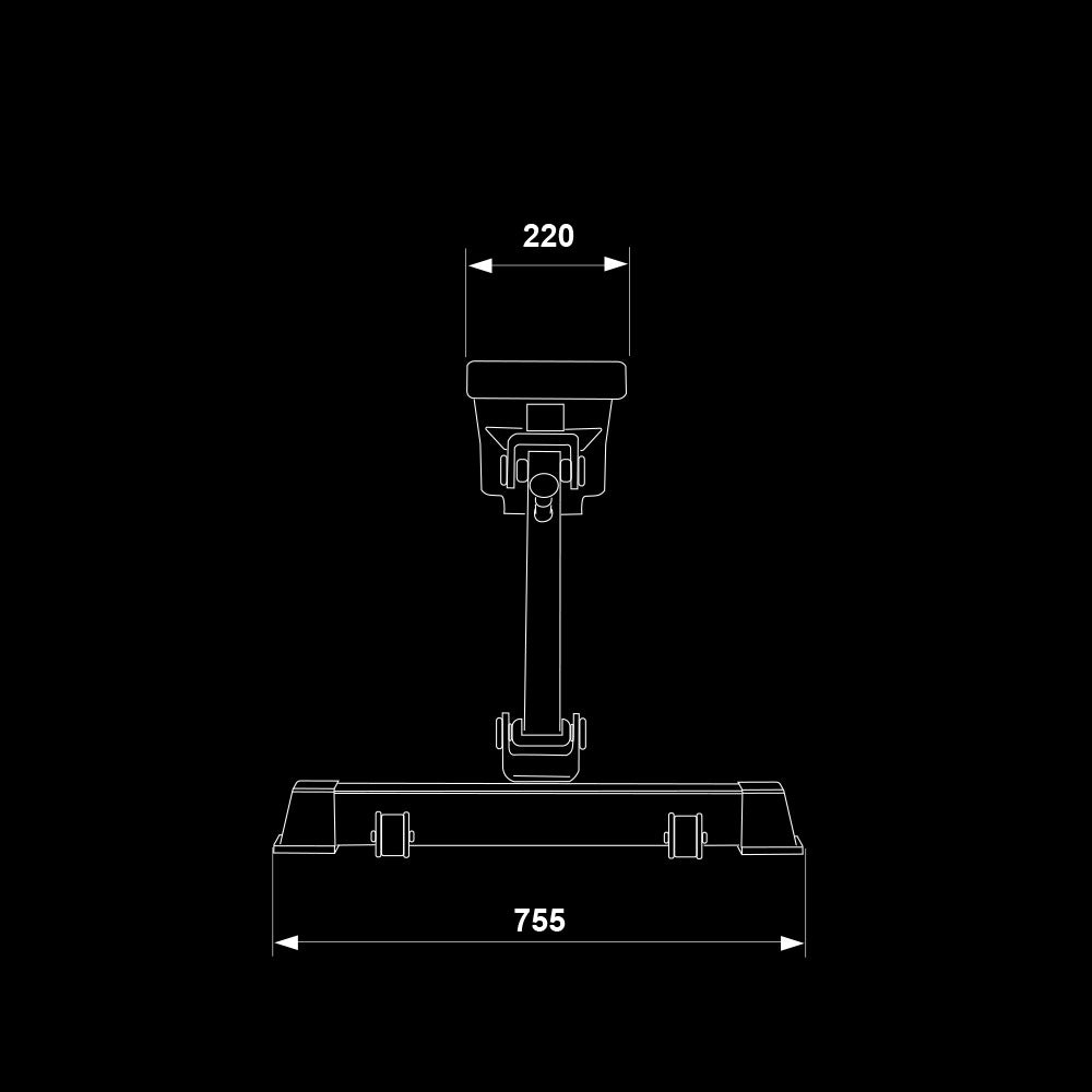 ATX® Curved Incline Bench Abmessungen