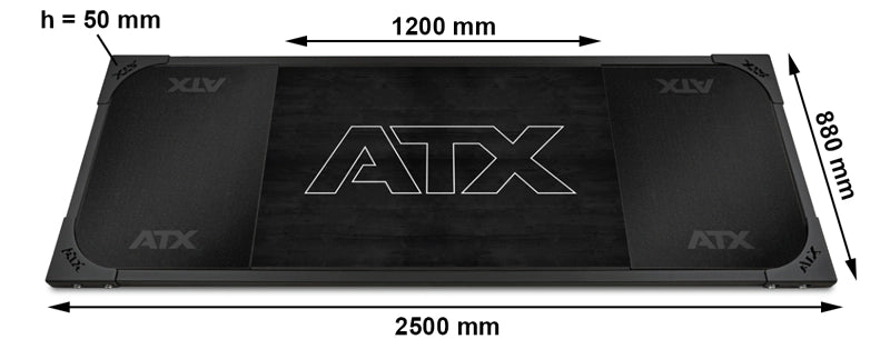 ATX® Deadlift - Platform Black - Solid Rubber 