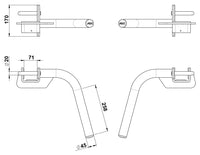 ATX® Dip Barren 700 Series Maße