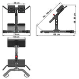 Hyperextension Maße: Länge: 108 cm; Breite: 78 cm; Höhe: max. 85 cm