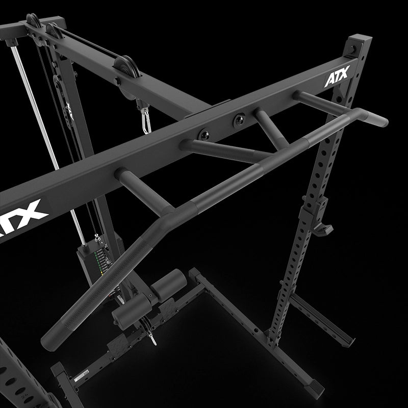 ATX® Half Rack 510 mit Latzugstation - 100 kg Steckgewichte - Höhe 195 cm