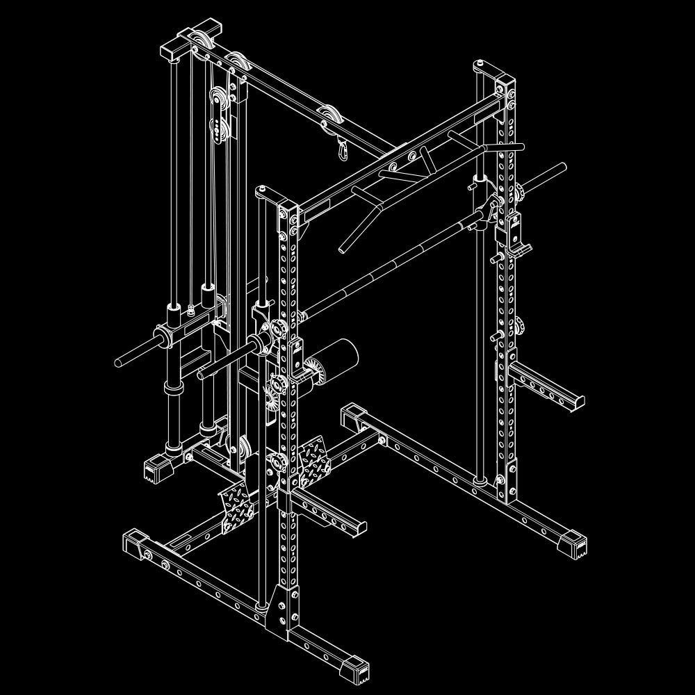 ATX® HRX-510 Rack-Komplettset Isoansicht