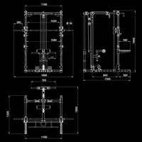 ATX® HRX-510 Rack-Komplettset Maße