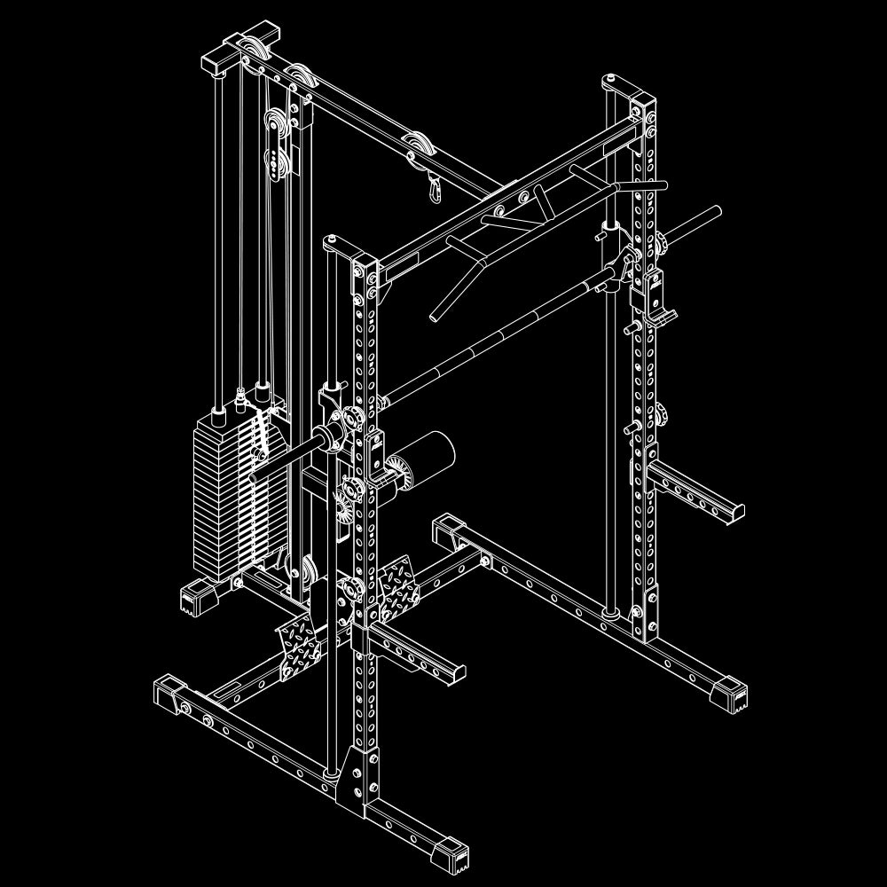 ATX® HRX-510 Rack-Komplettset Isoansicht