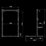 ATX® Half Rack 510 Maße
