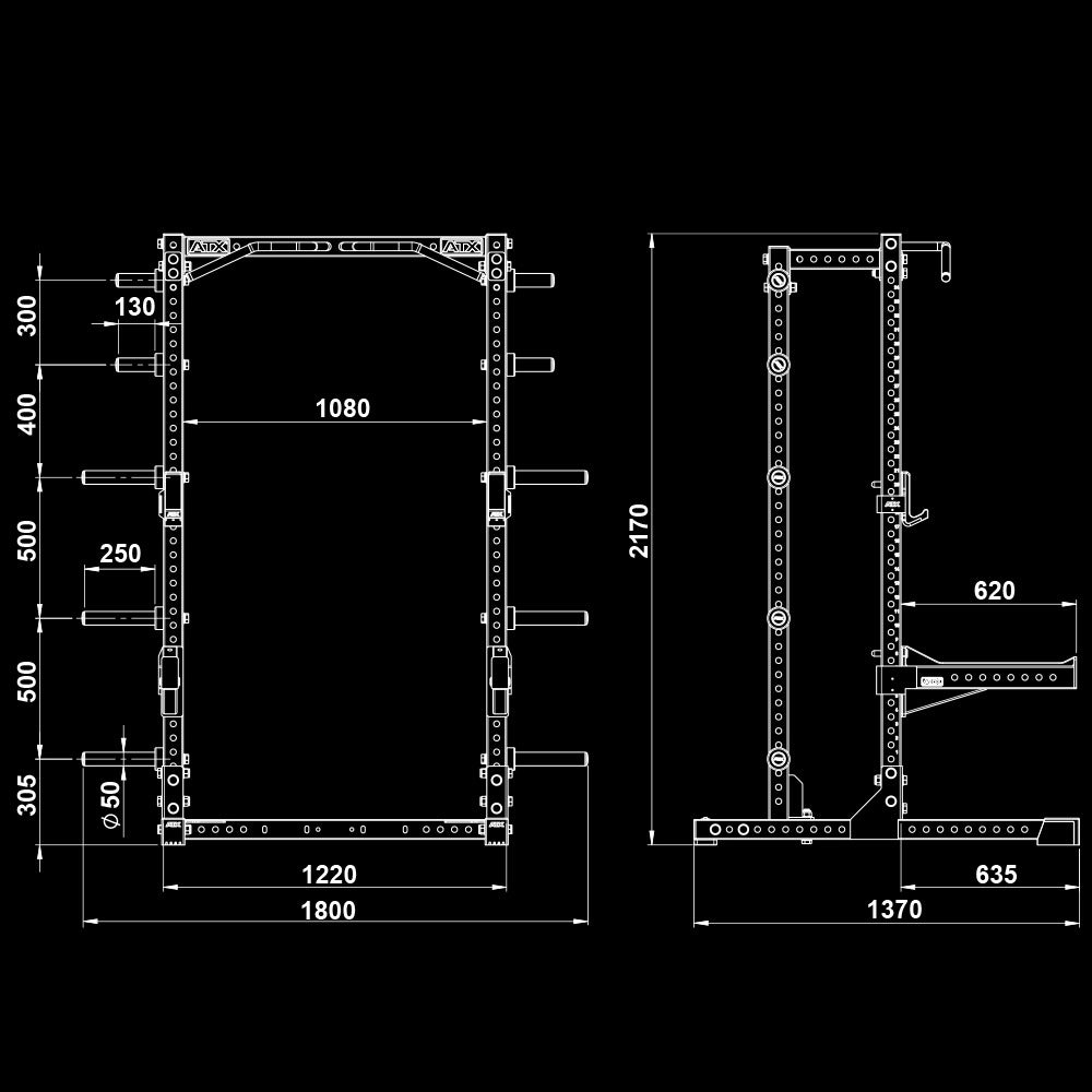ATX® Half Rack 780 mit Extension