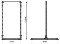  Set ATX® Half Rack 810 + J-Hooks + Klimmzugstange Maße: Breite: 127 cm; Tiefe: 180 cm; Höhe: 236,5 cm